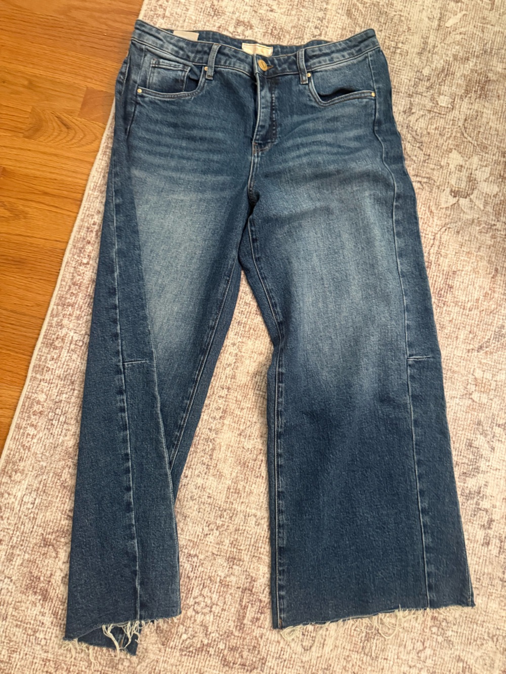 Kut from the Kloth Dark Blue Wide-Leg Jeans